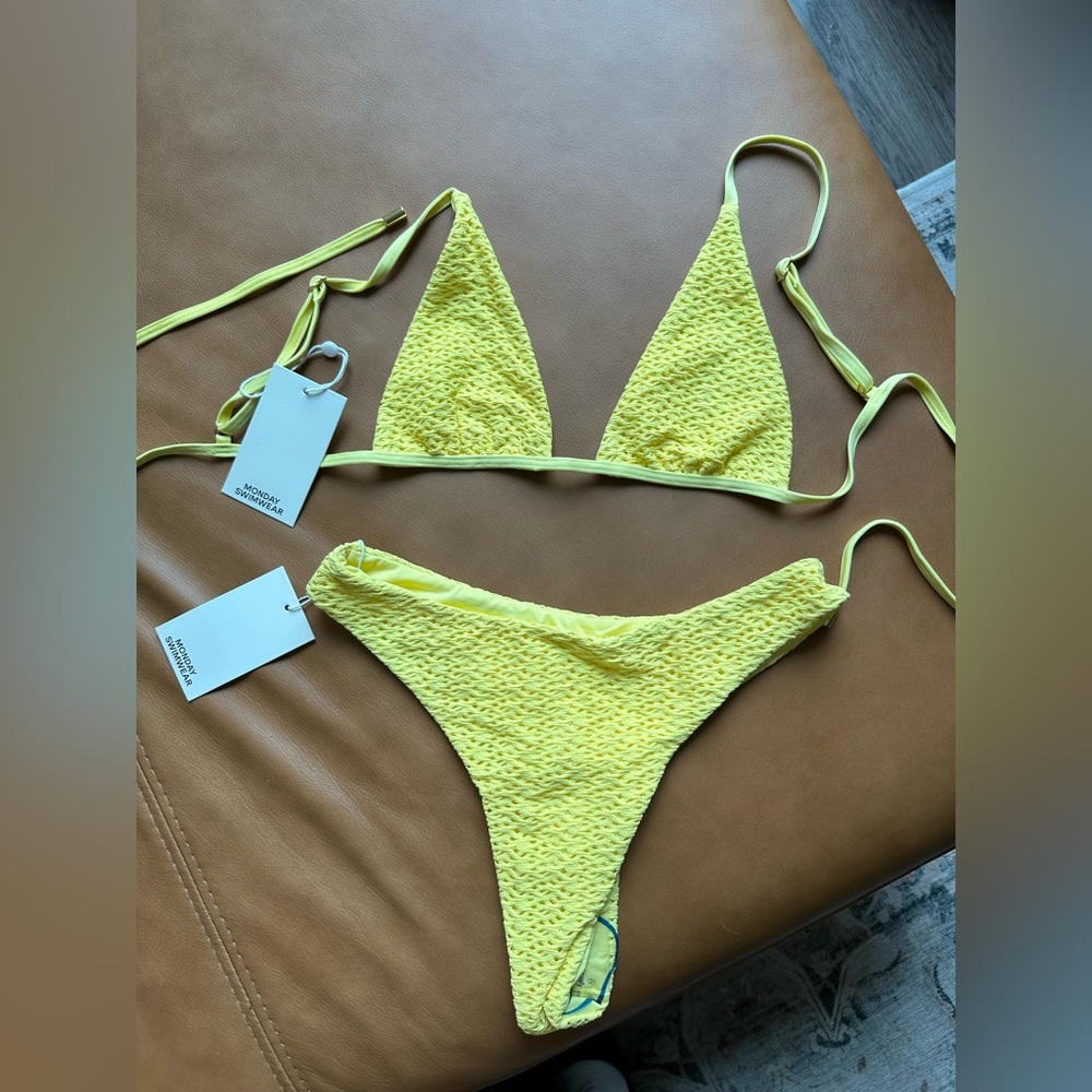 Monday Swimwear Citrus Crochet Bikini